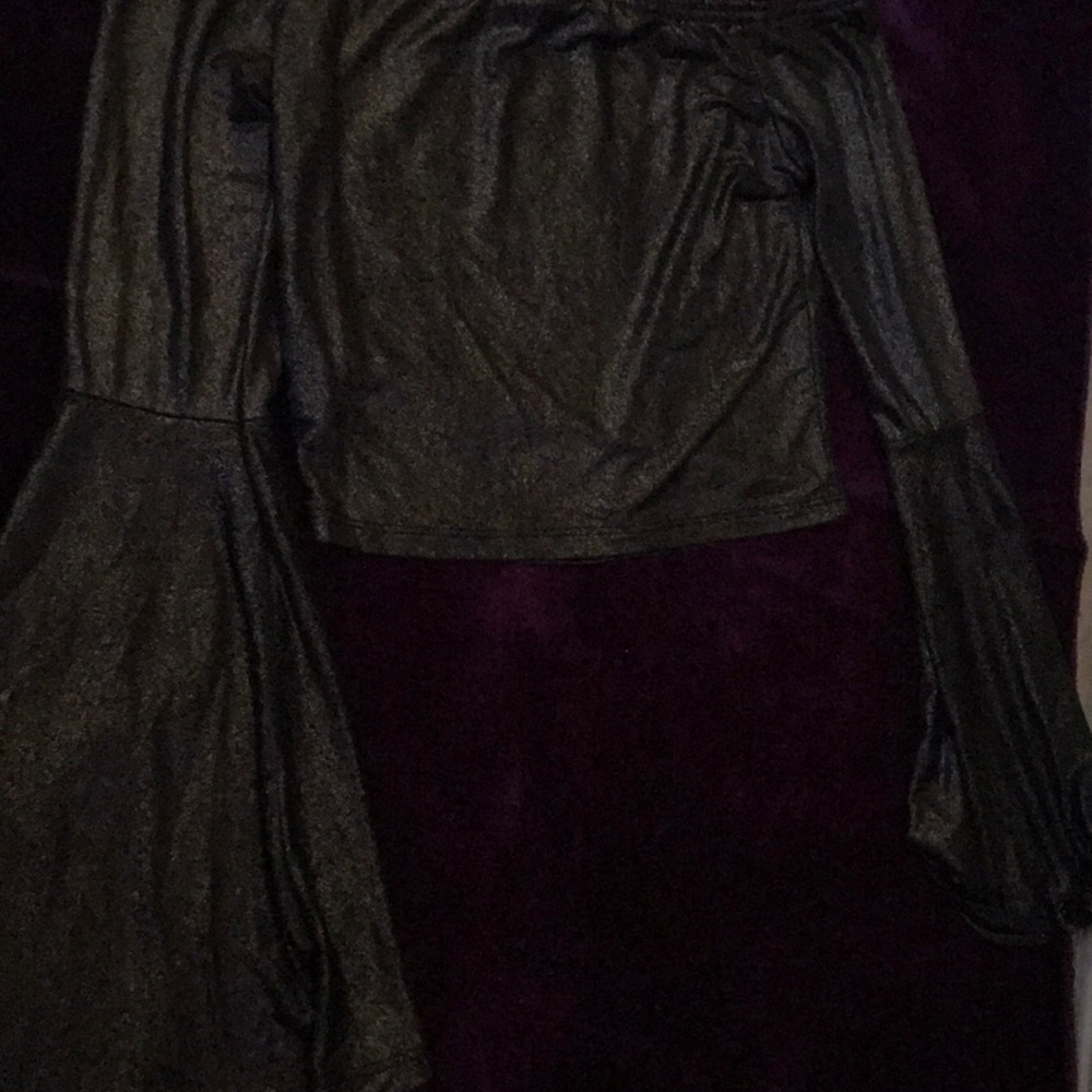 Off shoulder crop shirt with Bell Sleeves